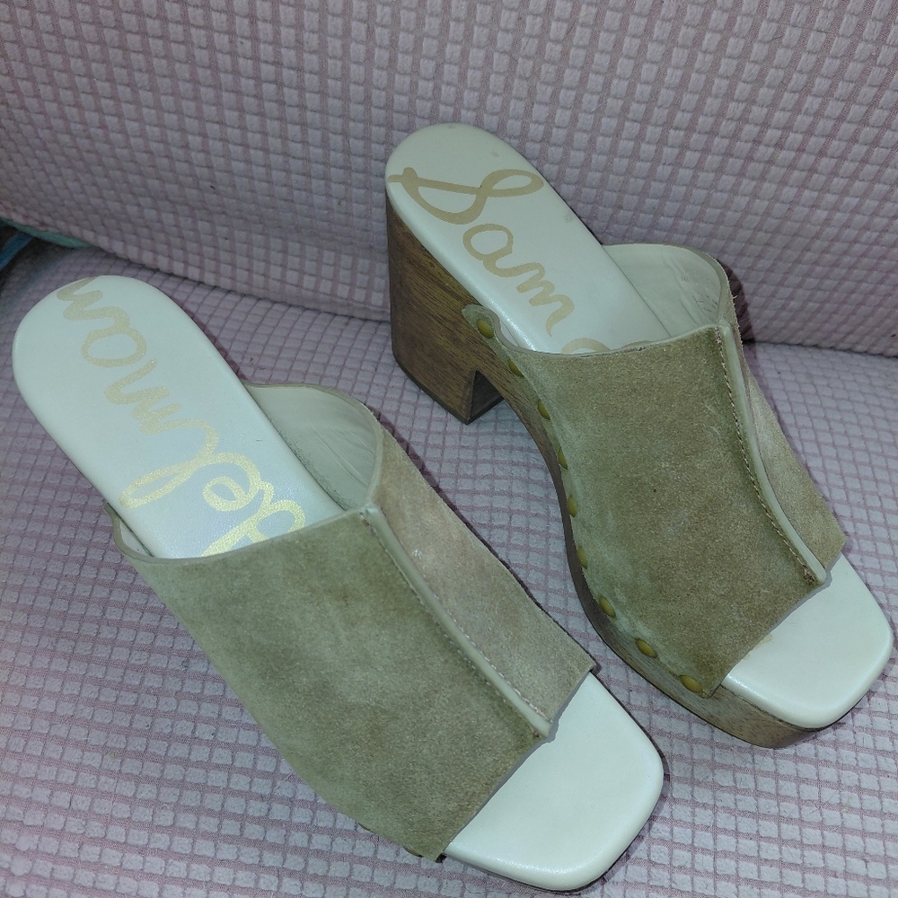 Sam Edelman Tan Suede Women's Mules